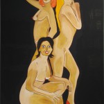 Noi - 2011 - cm 94x64 - Olio su pannello di legno - Gian Paolo Gazzola