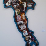 Obsequim Totum - 2010 - cm 155x81 - Tecnica mista e collage su legno - Gian Paolo Gazzola
