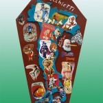 Pinocchietti - 2010 - cm 96x56 - Tecnica mista e collage su legno - Gian Paolo Gazzola