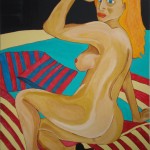Zara - 2011 - cm 94x64 - Olio su pannello di legno - Gian Paolo Gazzola